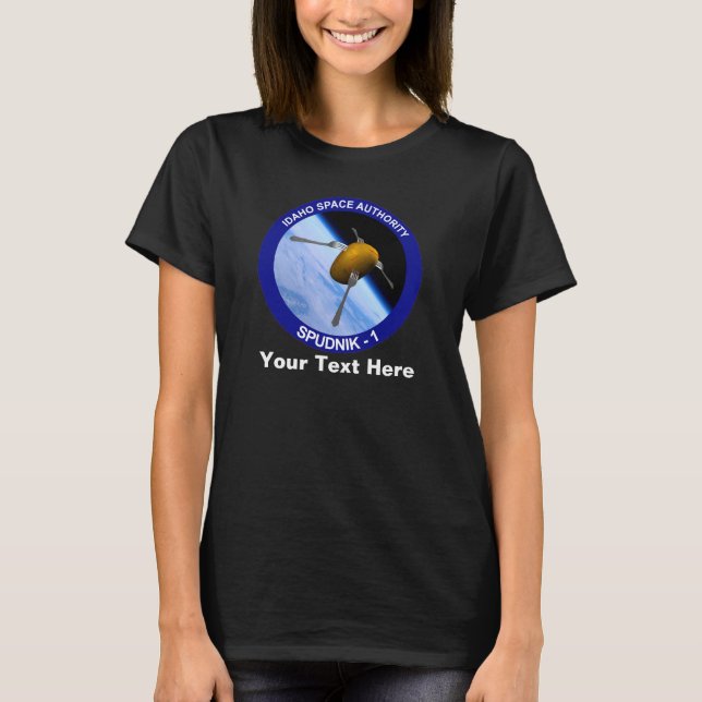 Idaho Spudnik Satellite Uppdrag Patch Tee (Framsida)