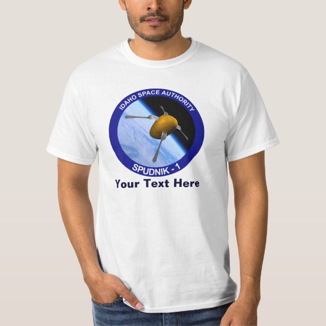 Idaho Spudnik Satellite Uppdrag Patch Tee (Framsida)