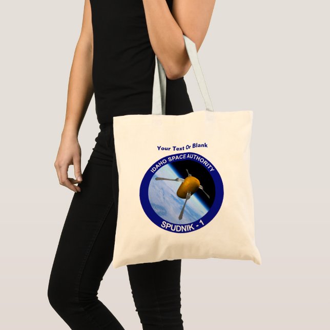 Idaho Spudnik Satellite Uppdrag Patch Tote Bag Tygkasse (Framsida (produkt))