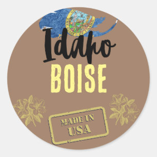 Idaho-städer Runt Klistermärke