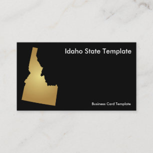Idaho State Affärskort Metallic Guld Visitkort