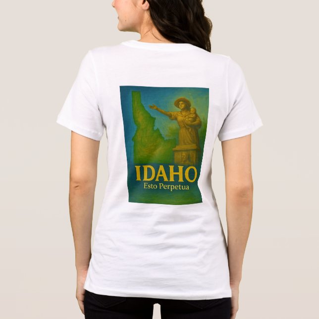 Idaho State Art T-Shirt - (Baksida)