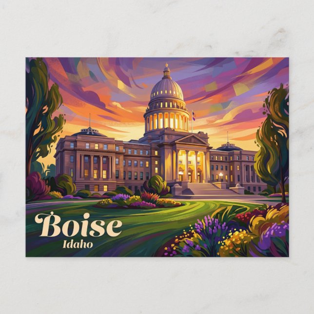 Idaho State Capitol USA Vykort (Framsida)