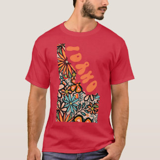Idaho State Design Artist Designed Illustration Fe T Shirt