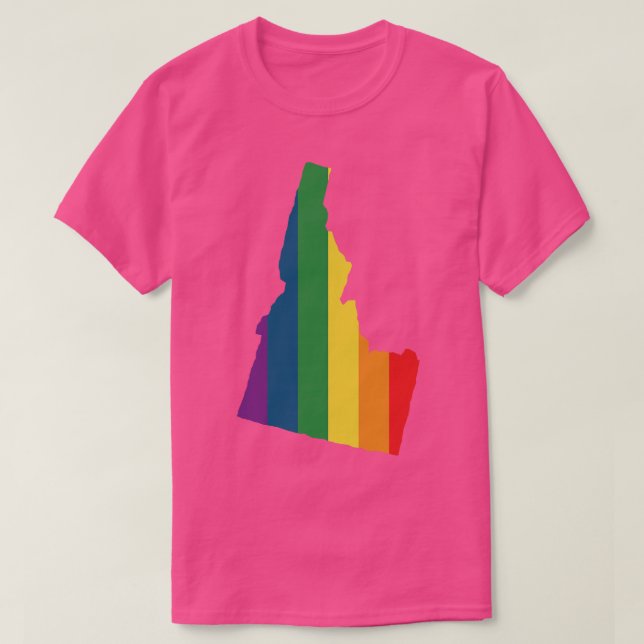 Idaho State Rainbow TShirt T Shirt (Design framsida)