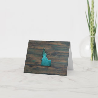Idaho State Shape Teal Tack Kort