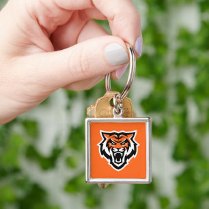 Idaho State Universiteten Bengals Spirit Design Fyrkantig Silverfärgad Nyckelring