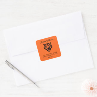 Idaho State Universiteten Bengals Spirit Design Fyrkantigt Klistermärke