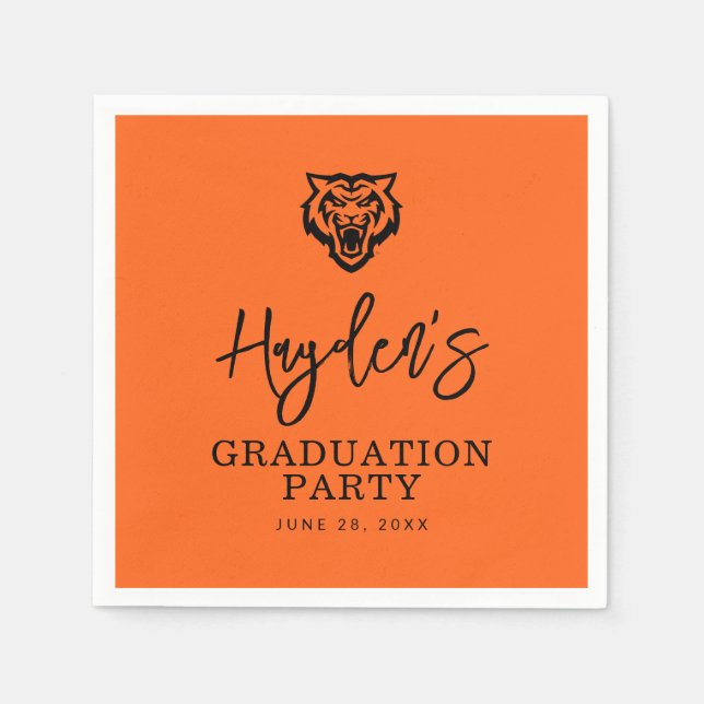 Idaho State Universiteten Bengals Spirit Design Pappersservett (Framsidan)