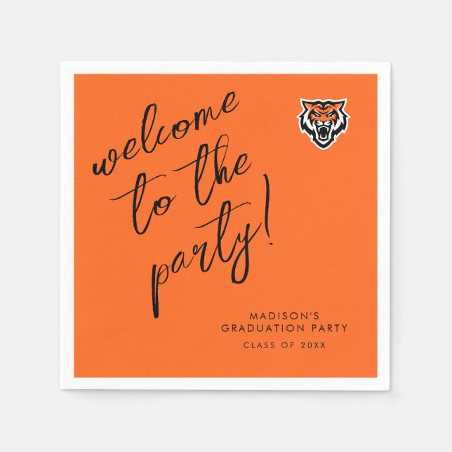 Idaho State Universiteten Bengals Spirit Design Pappersservett (Framsidan)