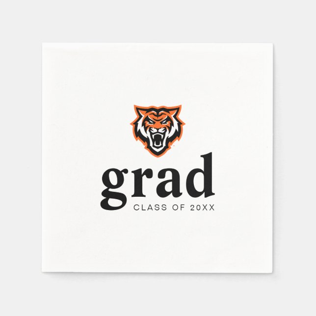 Idaho State Universiteten Bengals Spirit Design Pappersservett (Framsidan)