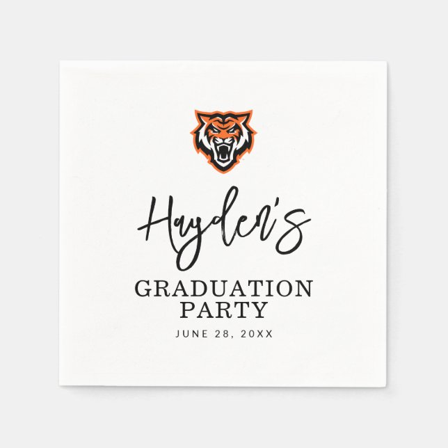 Idaho State Universiteten Bengals Spirit Design Pappersservett (Framsidan)