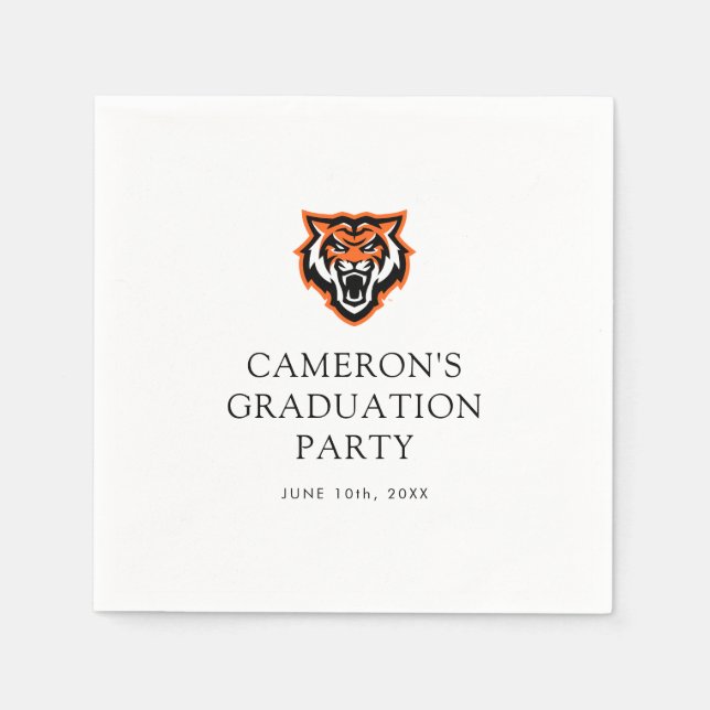 Idaho State Universiteten Bengals Spirit Design Pappersservett (Framsidan)