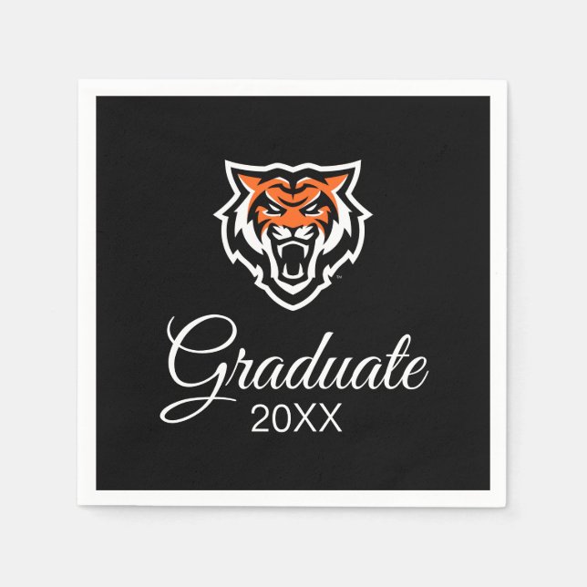 Idaho State Universiteten Bengals Spirit Design Pappersservett (Framsidan)