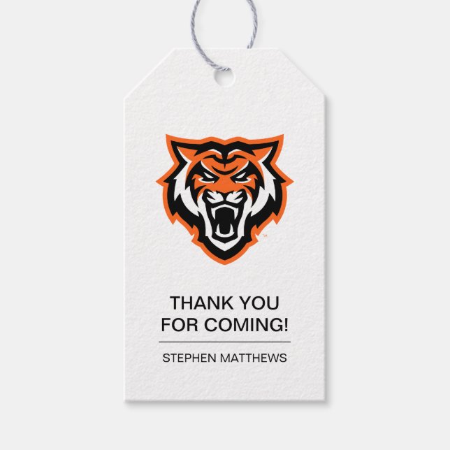 Idaho State Universiteten Bengals Spirit Design Presentetikett (Framsidan)