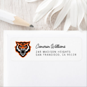 Idaho State Universiteten Bengals Spirit Design Returadress Etikett
