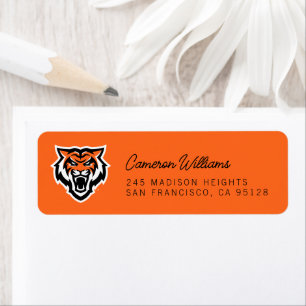 Idaho State Universiteten Bengals Spirit Design Returadress Etikett