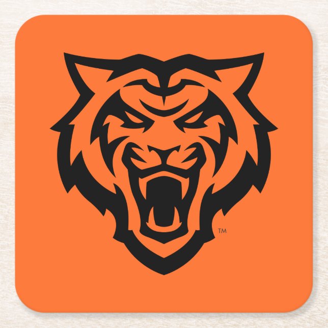Idaho State Universiteten Bengals Spirit Design Underlägg Papper Kvadrat (Framsidan)
