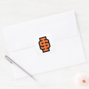 Idaho State Universiteten Bold Bengals Logotyp Fyrkantigt Klistermärke