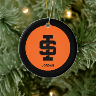 Idaho State Universiteten Bold Bengals Logotyp Julgransprydnad Keramik