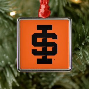Idaho State Universiteten Bold Bengals Logotyp Julgransprydnad Metall