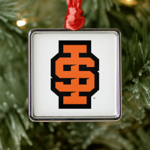 Idaho State Universiteten Bold Bengals Logotyp Julgransprydnad Metall