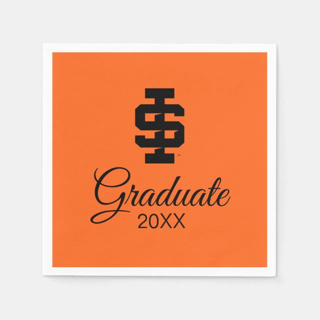 Idaho State Universiteten Bold Bengals Logotyp Pappersservett (Framsidan)