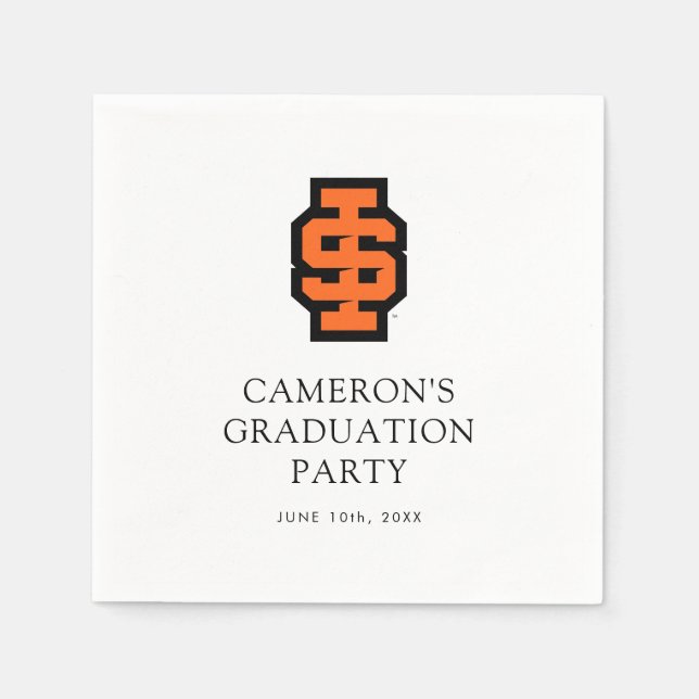Idaho State Universiteten Bold Bengals Logotyp Pappersservett (Framsidan)