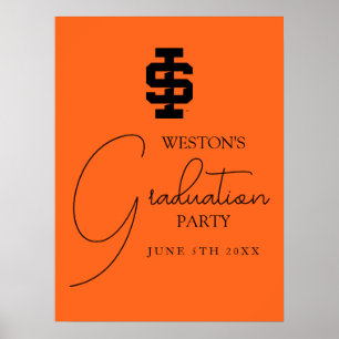 Idaho State Universiteten Bold Bengals Logotyp Poster