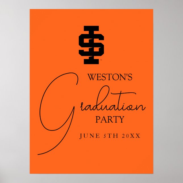 Idaho State Universiteten Bold Bengals Logotyp Poster (Framsidan)