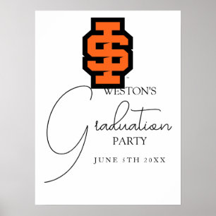 Idaho State Universiteten Bold Bengals Logotyp Poster