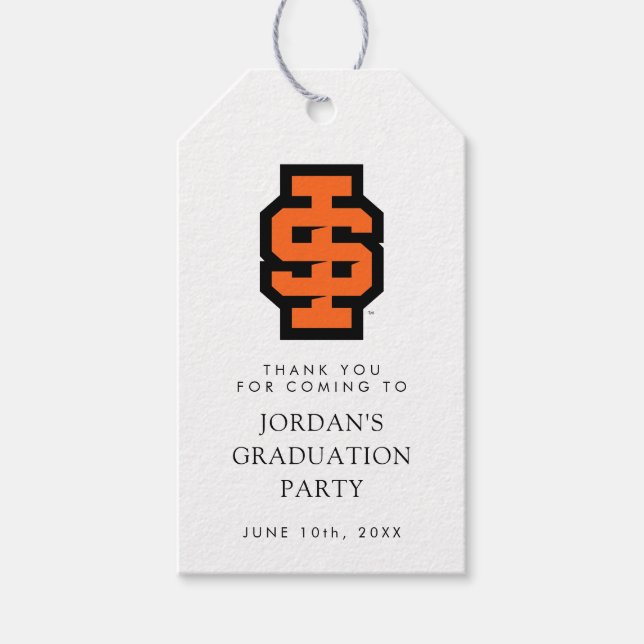 Idaho State Universiteten Bold Bengals Logotyp Presentetikett (Framsidan)