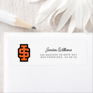 Idaho State Universiteten Bold Bengals Logotyp Returadress Etikett