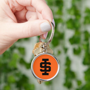 Idaho State Universiteten Bold Bengals Logotyp Rund Silverfärgad Nyckelring