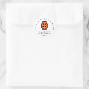 Idaho State Universiteten Bold Bengals Logotyp Runt Klistermärke