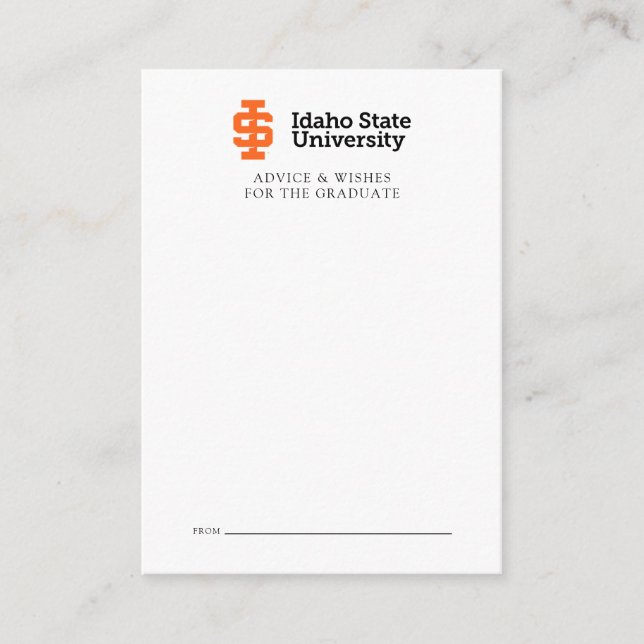 Idaho State Universiteten Officiell Logotyp Design Anteckningskort (Framsida)