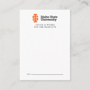 Idaho State Universiteten Officiell Logotyp Design Anteckningskort