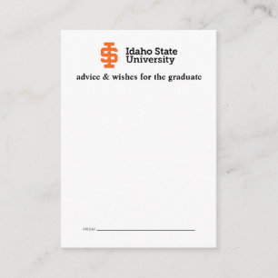 Idaho State Universiteten Officiell Logotyp Design Anteckningskort