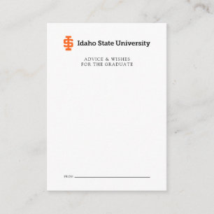 Idaho State Universiteten Officiell Logotyp Design Anteckningskort