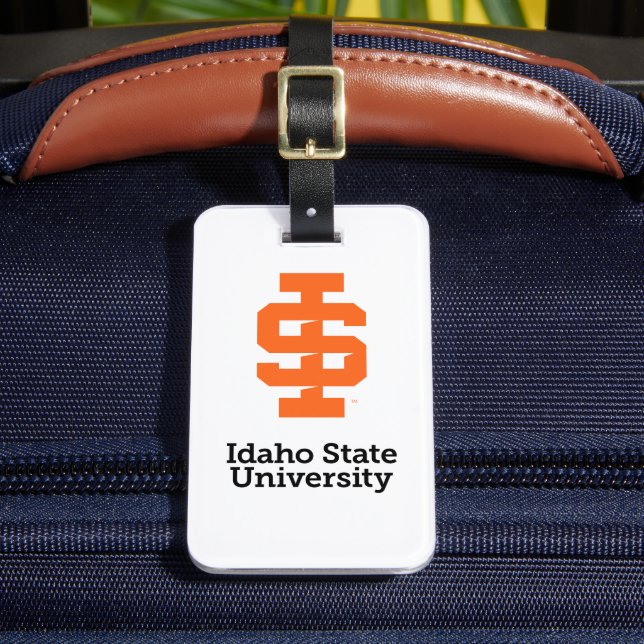 Idaho State Universiteten Officiell Logotyp Design Bagagebricka (Framsida Insitu 2)