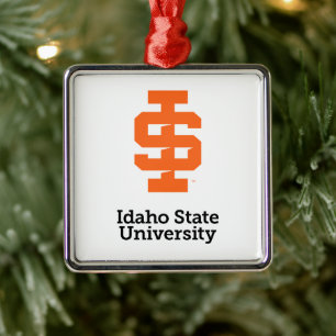 Idaho State Universiteten Officiell Logotyp Design Julgransprydnad Metall