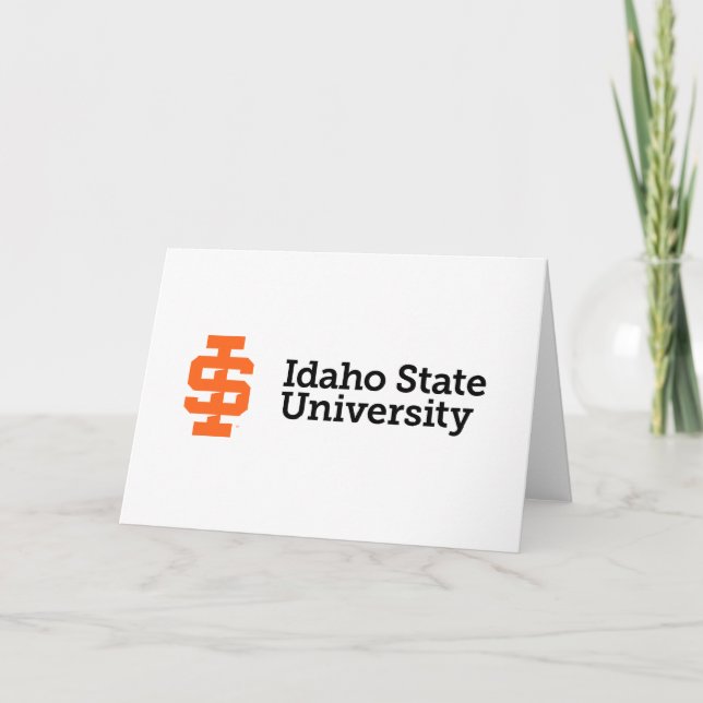 Idaho State Universiteten Officiell Logotyp Design Kort (Framsida)