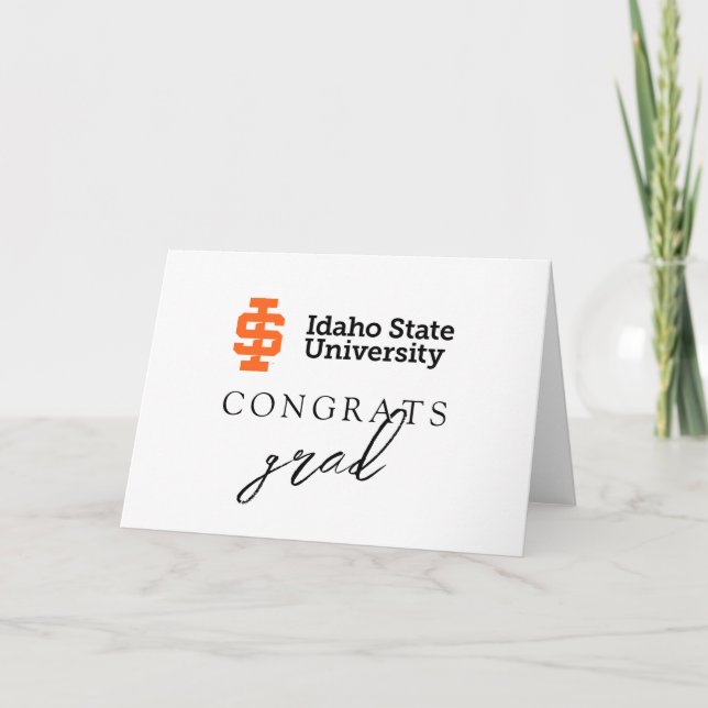 Idaho State Universiteten Officiell Logotyp Design Kort (Framsida)