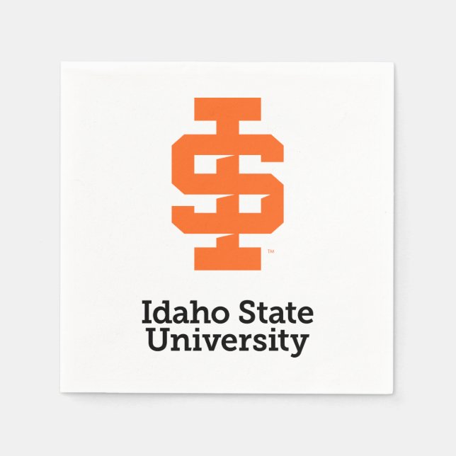 Idaho State Universiteten Officiell Logotyp Design Pappersservett (Framsidan)