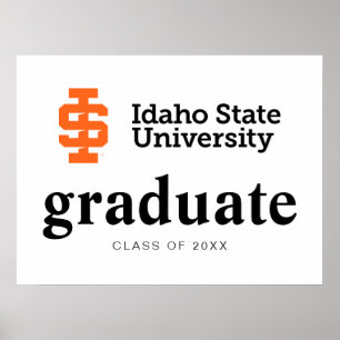 Idaho State Universiteten Officiell Logotyp Design Poster