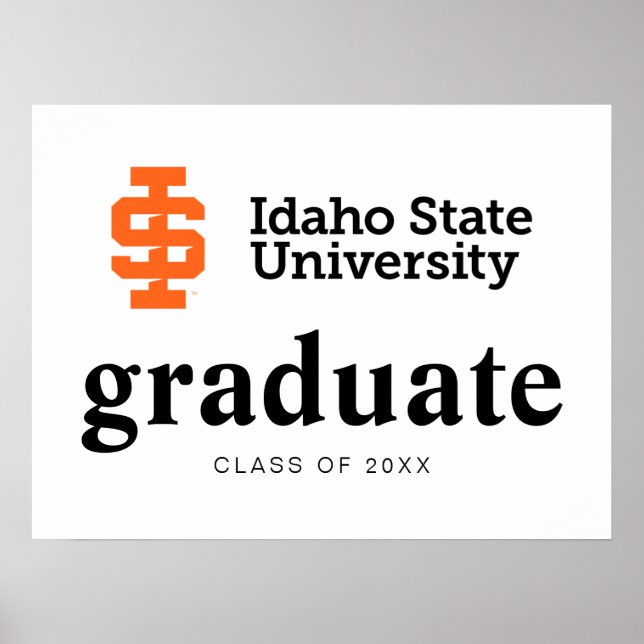 Idaho State Universiteten Officiell Logotyp Design Poster (Framsidan)