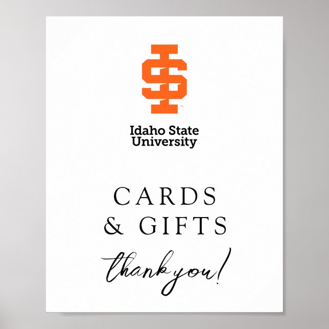 Idaho State Universiteten Officiell Logotyp Design Poster (Framsidan)