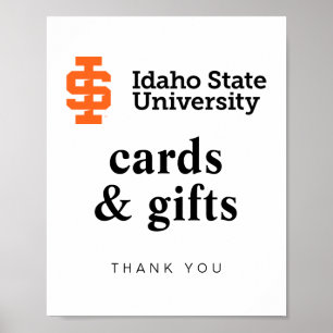 Idaho State Universiteten Officiell Logotyp Design Poster