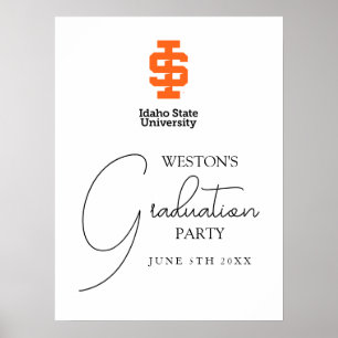 Idaho State Universiteten Officiell Logotyp Design Poster