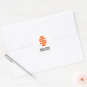Idaho State Universiteten Officiell Logotyp Design Runt Klistermärke